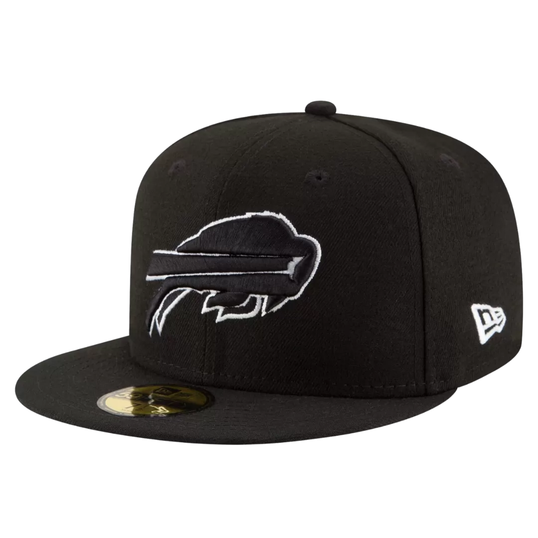 NEW ERA Buffalo Bills Black And White 59FIFTY Fitted Hat 4 NEW ERA Buffalo Bills Black And White 59FIFTY Fitted Hat - Image 2