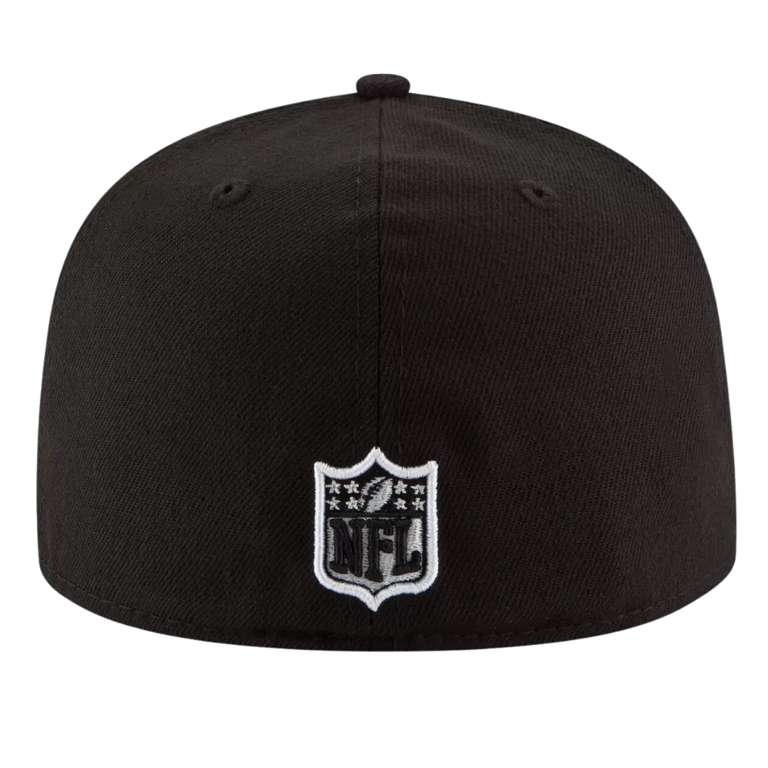 NEW ERA Buffalo Bills Black And White 59FIFTY Fitted Hat 5 NEW ERA Buffalo Bills Black And White 59FIFTY Fitted Hat - Image 3