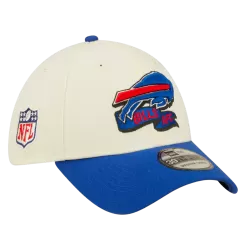 NEW ERA Buffalo Bills Cream/Royal 2022 Sideline 39THIRTY Flex Hat