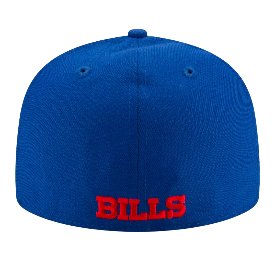 NEW ERA Buffalo Bills Majestic Blue 59FIFTY Fitted Hat 5 NEW ERA Buffalo Bills Majestic Blue 59FIFTY Fitted Hat - Image 3