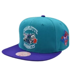 Mitchell & Ness Charlotte Hornets Mitchell And Ness 1997 All Star Weekend Side Patch Snapback Hat