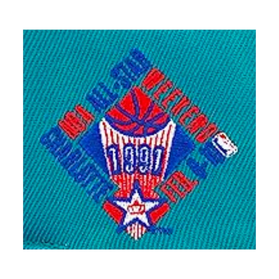 Mitchell & Ness Charlotte Hornets Mitchell And Ness 1997 All Star Weekend Side Patch Snapback Hat 4 Mitchell & Ness Charlotte Hornets Mitchell And Ness 1997 All Star Weekend Side Patch Snapback Hat - Image 2