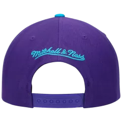 Mitchell & Ness Charlotte Hornets Mitchell And Ness Core Two Tone Purple Teal Snapback Hat -Fashion Hat Shop 1080ProductPhotos 2023 06 07T160503.887