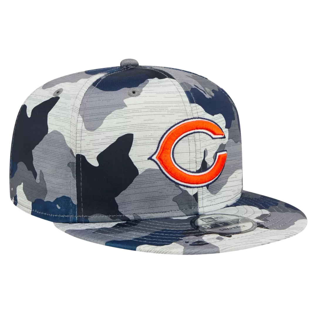 NEW ERA Chicago Bears Camo 2022 NFL Training Camp Official 9FIFTY Snapback Hat 3 NEW ERA Chicago Bears Camo 2022 NFL Training Camp Official 9FIFTY Snapback Hat