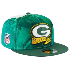 NEW ERA Green Bay Packers 2022 Sideline Ink Dye 9FIFTY Snapback Hat