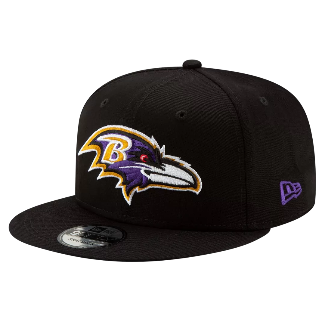 NEW ERA Baltimore Ravens Basic OTC 9FIFTY Snapback Hat 4 NEW ERA Baltimore Ravens Basic OTC 9FIFTY Snapback Hat - Image 2