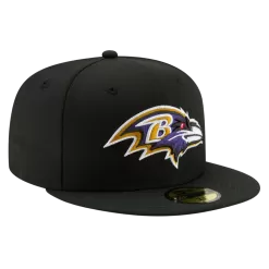 NEW ERA Baltimore Ravens Black 59FIFTY Fitted Hat