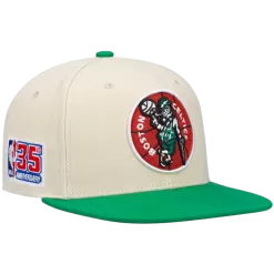 Mitchell & Ness Boston Celtics Mitchell And Ness 35th Anniversary Side Patch Snapback Hat