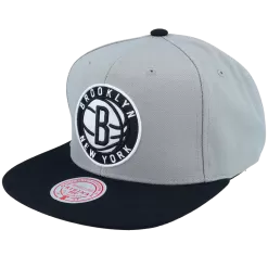Mitchell & Ness Brooklyn Nets Mitchell And Ness Core Basic Snapback Hat Grey