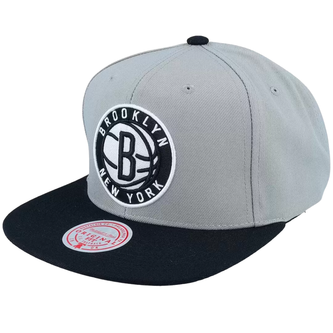 Mitchell & Ness Brooklyn Nets Mitchell And Ness Core Basic Snapback Hat Grey