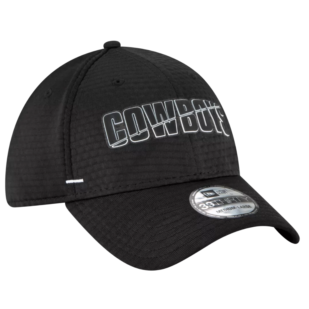 NEW ERA Dallas Cowboys Black Summer Sideline 39THIRTY Flex Hat 3 NEW ERA Dallas Cowboys Black Summer Sideline 39THIRTY Flex Hat