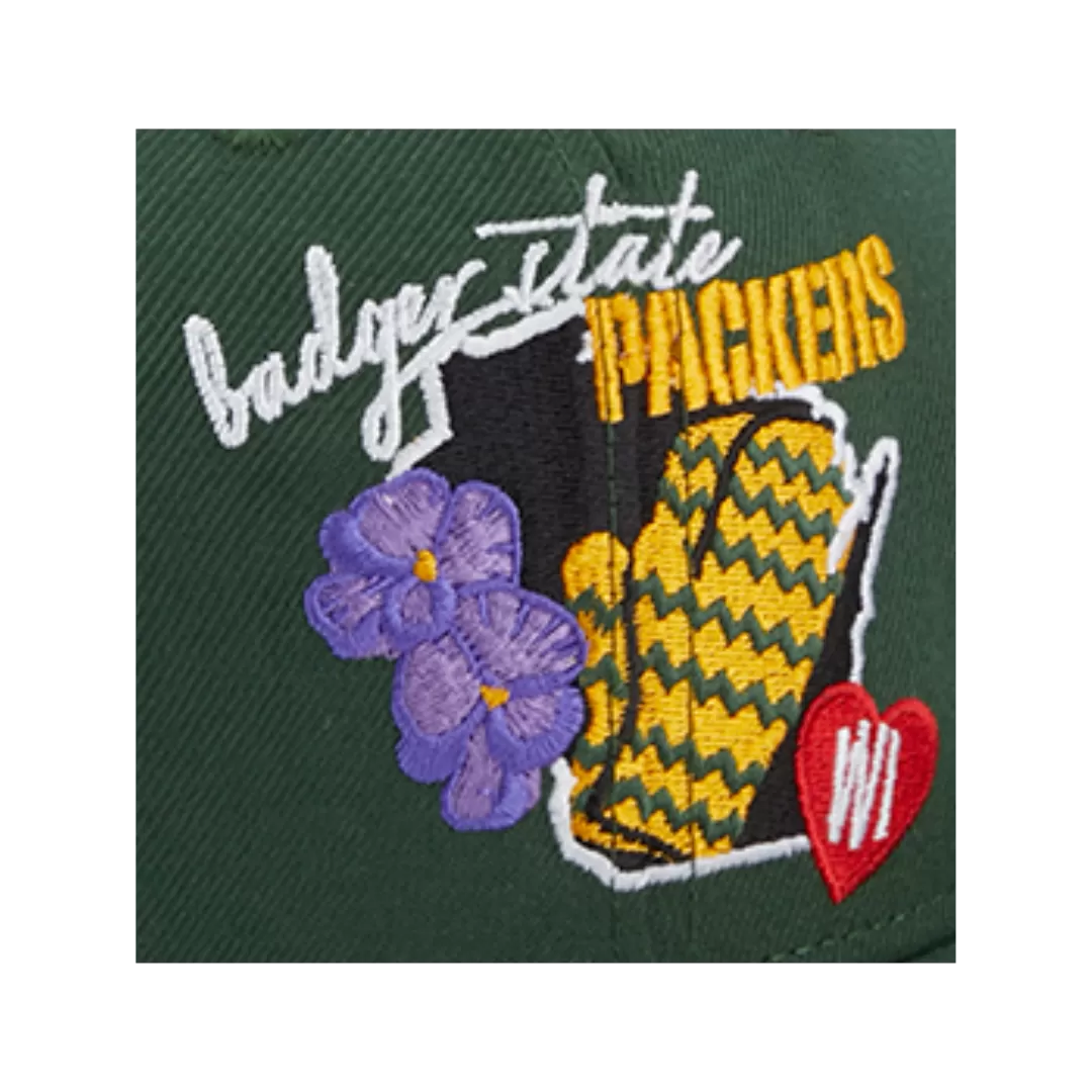 NEW ERA Green Bay Packers Icon 9FIFTY Snapback Hat 4 NEW ERA Green Bay Packers Icon 9FIFTY Snapback Hat - Image 2