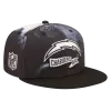 NEW ERA Los Angeles Chargers Black And White 2022 Sideline Ink Dye 9FIFTY Snapback Hat -Fashion Hat Shop 1080ProductPhotos 2023 06 22T123523.596