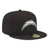 NEW ERA Los Angeles Chargers Black And White 59FIFTY Fitted Hat 1 NEW ERA Los Angeles Chargers Black And White 59FIFTY Fitted Hat -Fashion Hat Shop 1080ProductPhotos 2023 06 22T123843.313