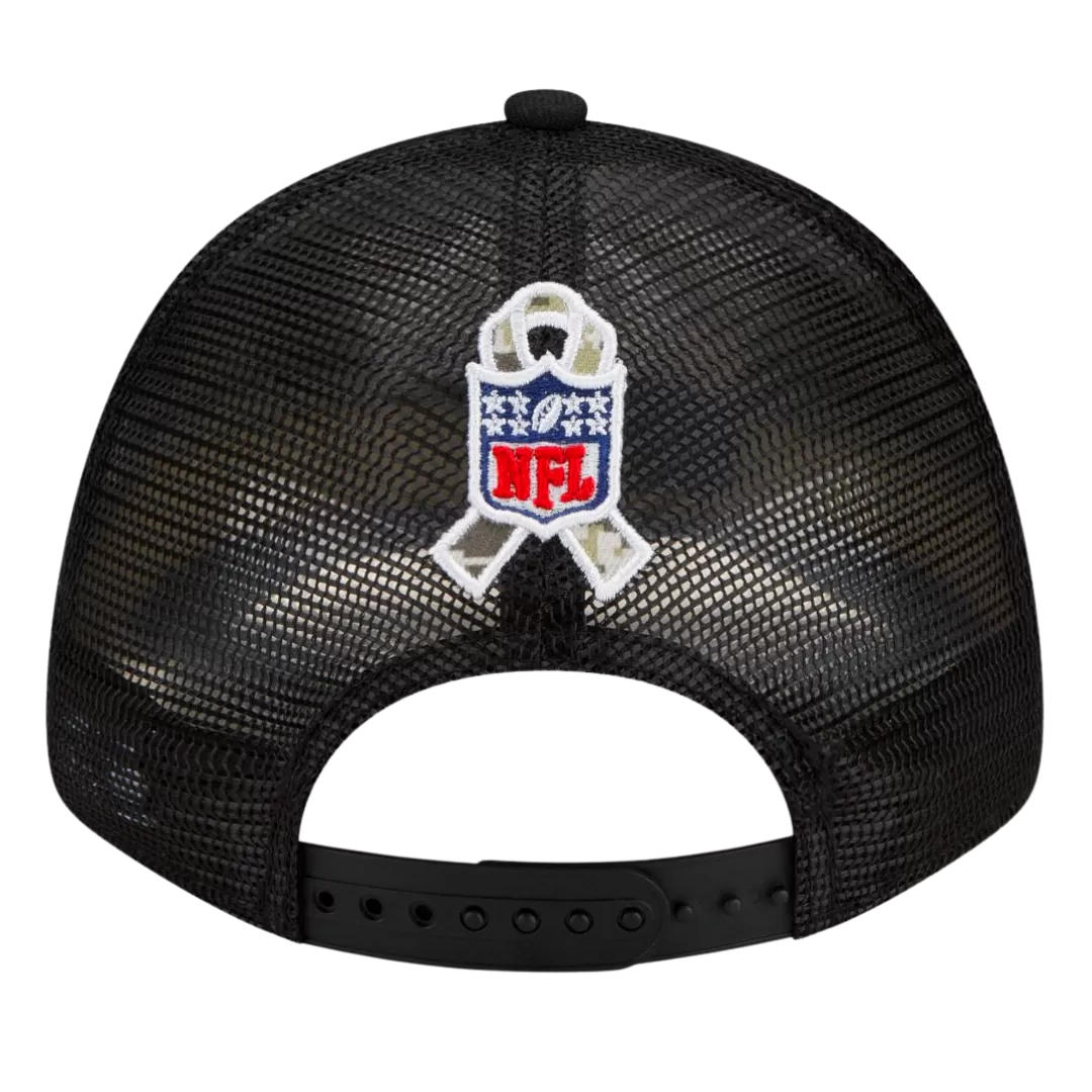 NEW ERA Los Angeles Rams 2021 Salute To Service 9FORTY Trucker Adjustable Hat 5 NEW ERA Los Angeles Rams 2021 Salute To Service 9FORTY Trucker Adjustable Hat - Image 3