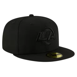 NEW ERA Los Angeles Rams Black On Black 59FIFTY Fitted Hat