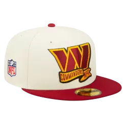 NEW ERA Washington Commanders Cream/Burgundy 2022 Sideline 59FIFTY Fitted Hat