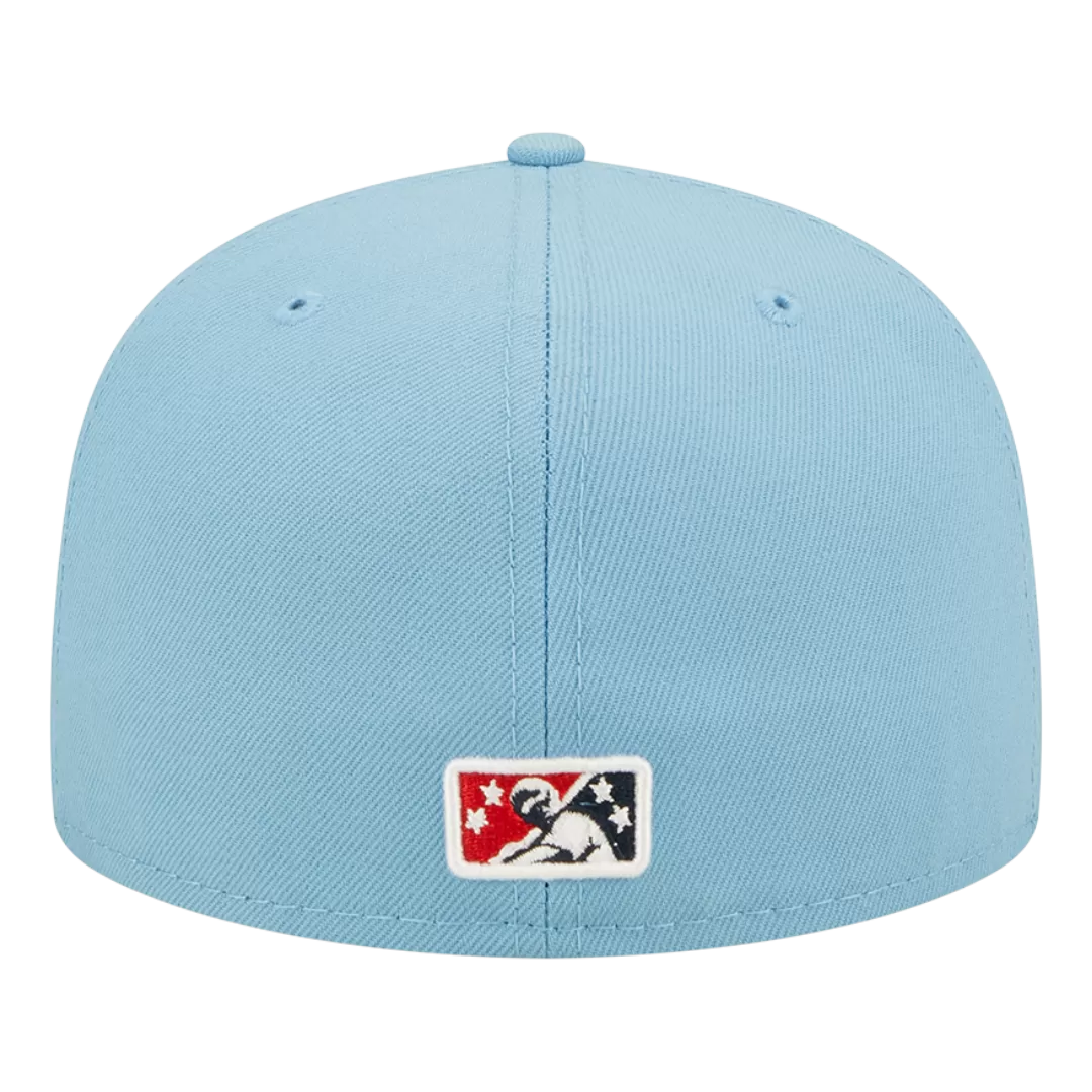 NEW ERA Memphis Redbirds Powder Blue 59FIFTY Fitted Hat 5 NEW ERA Memphis Redbirds Powder Blue 59FIFTY Fitted Hat - Image 3