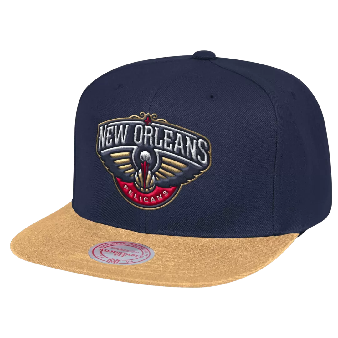 Mitchell & Ness New Orleans Pelicans Mitchell And Ness Two Tone Core Basic Snapback Hat