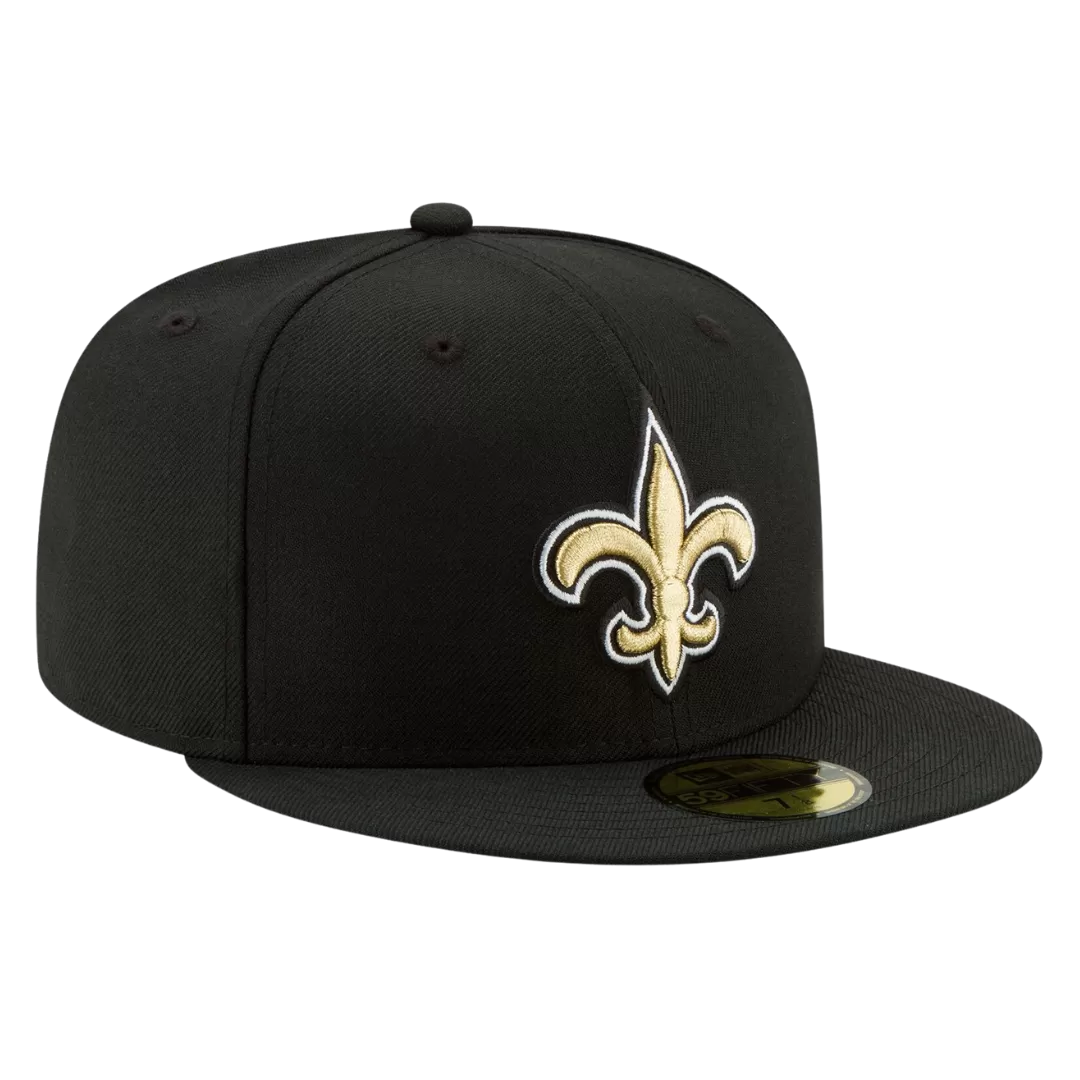 NEW ERA New Orleans Saints Black 59FIFTY Fitted Hat 3 NEW ERA New Orleans Saints Black 59FIFTY Fitted Hat