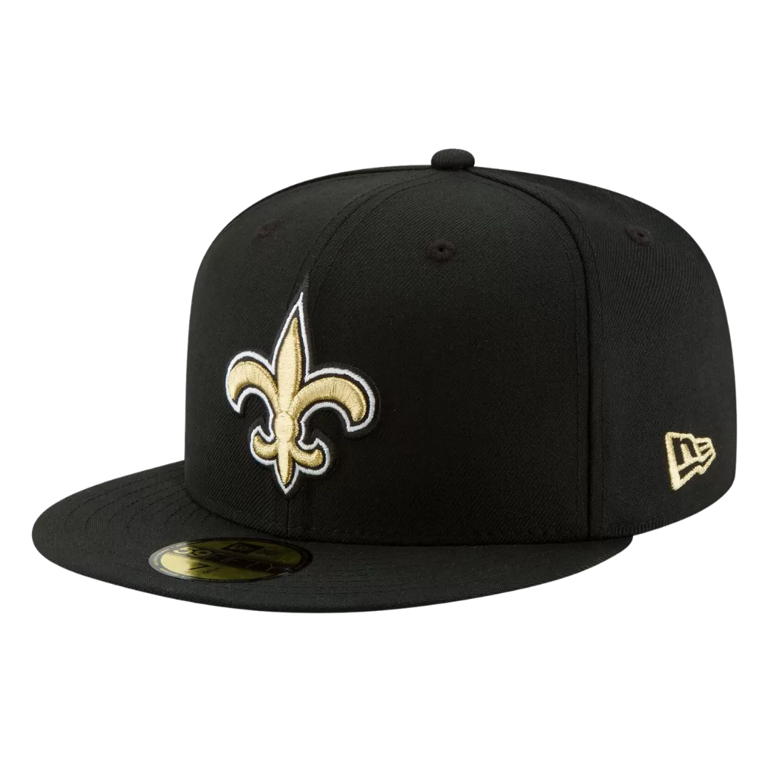 NEW ERA New Orleans Saints Black 59FIFTY Fitted Hat 4 NEW ERA New Orleans Saints Black 59FIFTY Fitted Hat - Image 2
