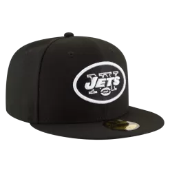 NEW ERA New York Jets Black And White 59FIFTY Fitted Hat