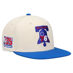 Mitchell & Ness Philadelphia 76ers Mitchell And Ness 35th Anniversary Side Patch Snapback Hat