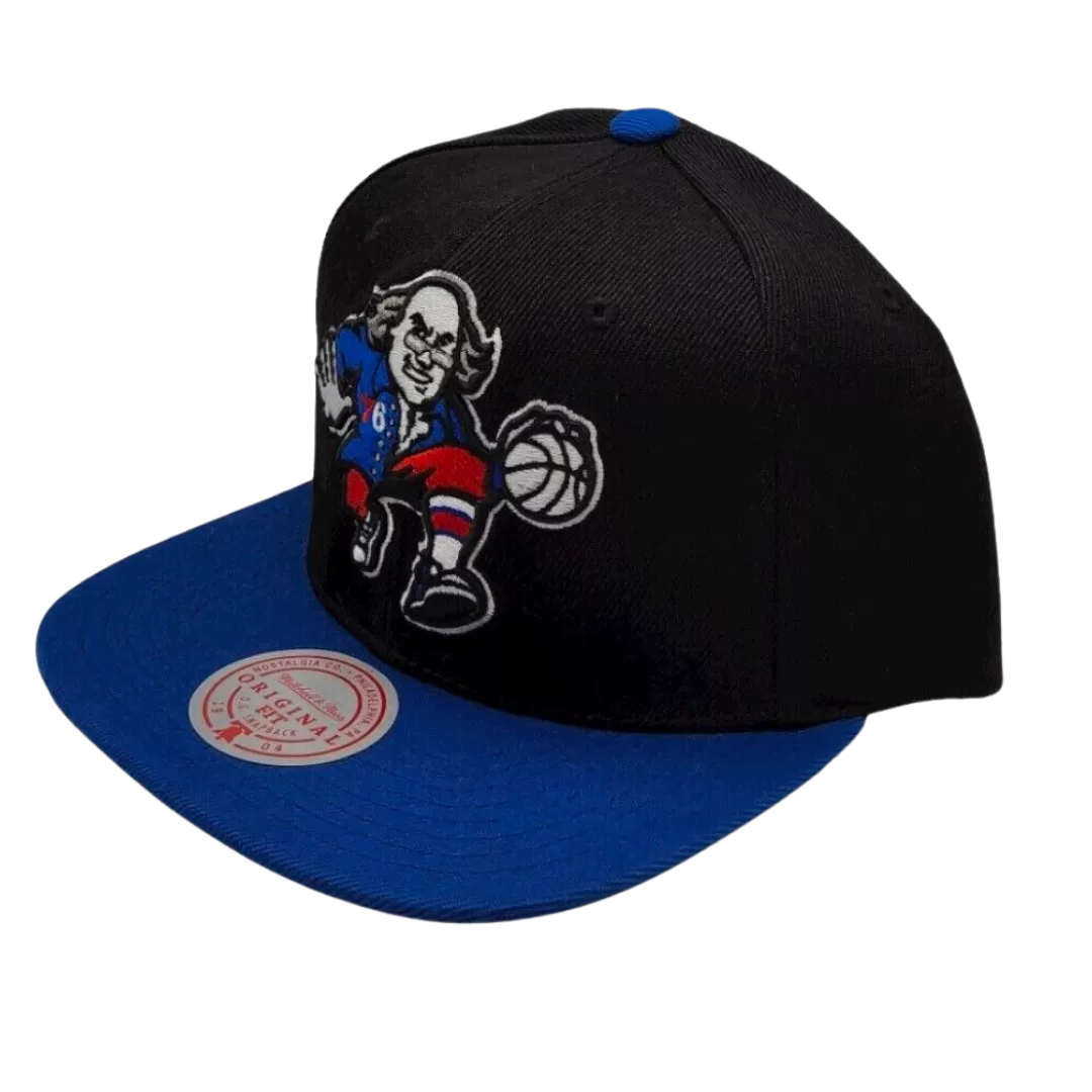 Mitchell & Ness Philadelphia 76ers Mitchell And Ness Two Tone Core Basic Snapback Hat 3 Mitchell & Ness Philadelphia 76ers Mitchell And Ness Two Tone Core Basic Snapback Hat