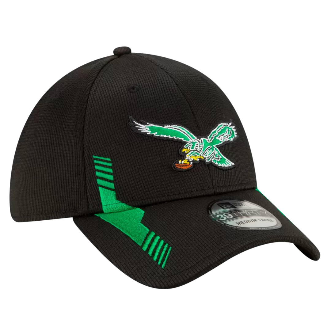 NEW ERA Philadelphia Eagles 2021 Sideline Home Historic Logo 39THIRTY Flex Hat 3 NEW ERA Philadelphia Eagles 2021 Sideline Home Historic Logo 39THIRTY Flex Hat