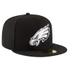 NEW ERA Philadelphia Eagles Black And White 59FIFTY Fitted Hat -Fashion Hat Shop 1080ProductPhotos 2023 06 23T214546.404