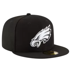 NEW ERA Philadelphia Eagles Black And White 59FIFTY Fitted Hat
