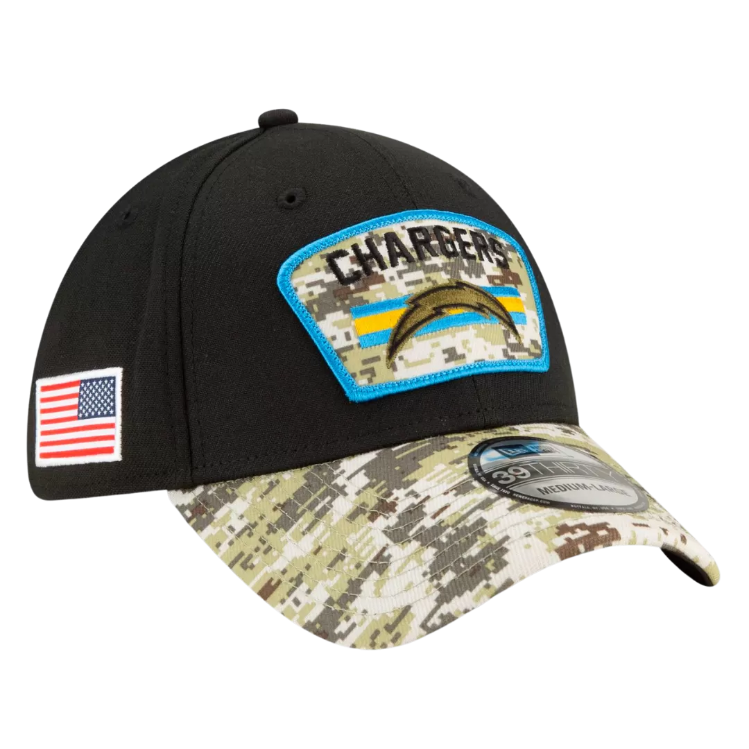 NEW ERA Los Angeles Chargers 2021 Salute To Service 39THIRTY Flex Hat 3 NEW ERA Los Angeles Chargers 2021 Salute To Service 39THIRTY Flex Hat