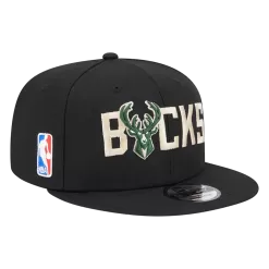 NEW ERA Milwaukee Bucks Logo Blend 9FIFTY Snapback Hat
