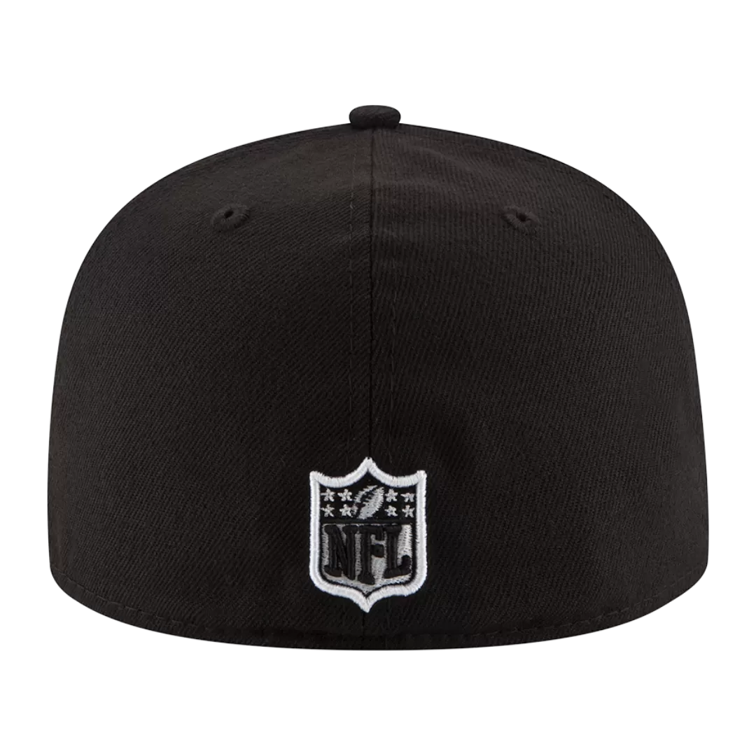 NEW ERA Miami Dolphins Black And White 59FIFTY Fitted Hat 5 NEW ERA Miami Dolphins Black And White 59FIFTY Fitted Hat - Image 3