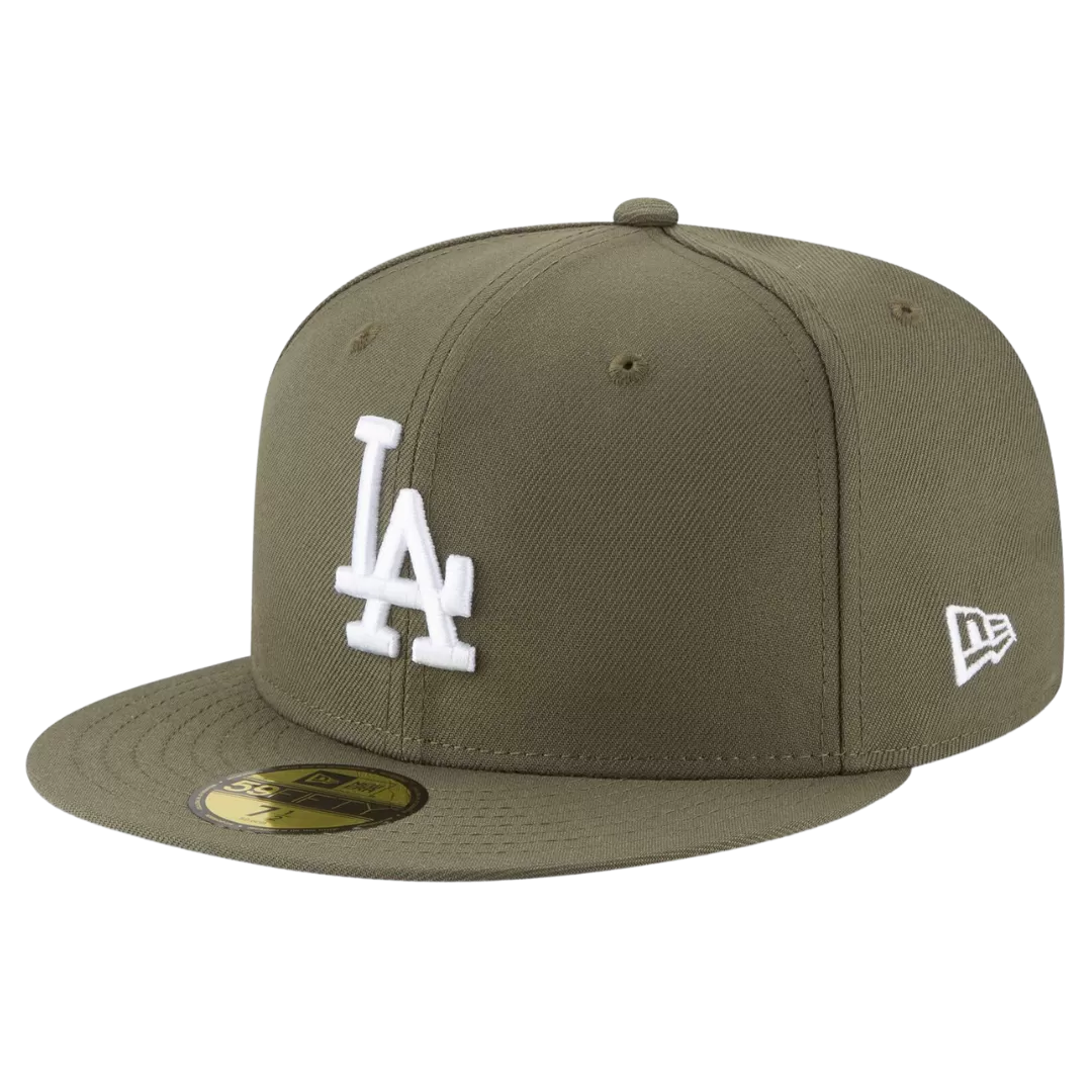 NEW ERA Los Angeles Dodgers Olive Green 59FIFTY Fitted Hat 4 NEW ERA Los Angeles Dodgers Olive Green 59FIFTY Fitted Hat - Image 2