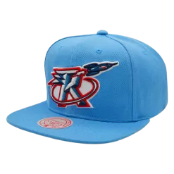 Mitchell & Ness Houston Rockets Mitchell And Ness Light Blue HWC Core Basic Snapback Hat