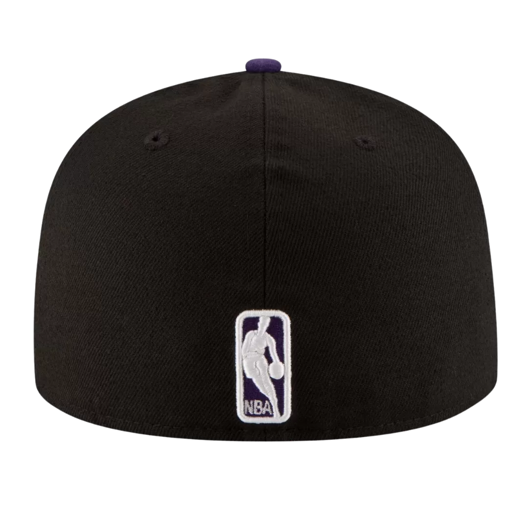 NEW ERA Los Angeles Lakers Black Two Tone 59FIFTY Fitted Hat 5 NEW ERA Los Angeles Lakers Black Two Tone 59FIFTY Fitted Hat - Image 3