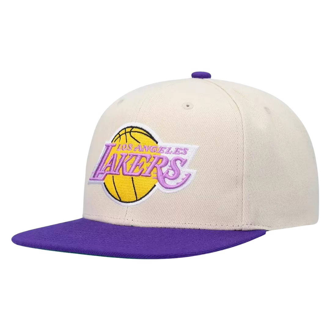 Mitchell & Ness Los Angeles Lakers Mitchell And Ness 35th Anniversary Side Patch Snapback Hat 4 Mitchell & Ness Los Angeles Lakers Mitchell And Ness 35th Anniversary Side Patch Snapback Hat - Image 2