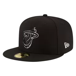 NEW ERA Miami Heat Black And White 59FIFTY Fitted Hat -Fashion Hat Shop 1080ProductPhotos 42 5eb53555 2c65 4537 9ff4 0dcd9999f4e9
