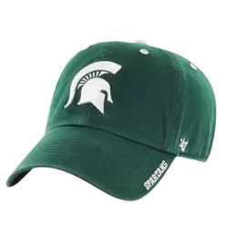 '47 BRAND Michigan State Spartans Dark Green Clean Up Adjustable Hat