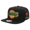 Mitchell & Ness Los Angeles Lakers Mitchell And Ness BHM Logo Snapback Hat