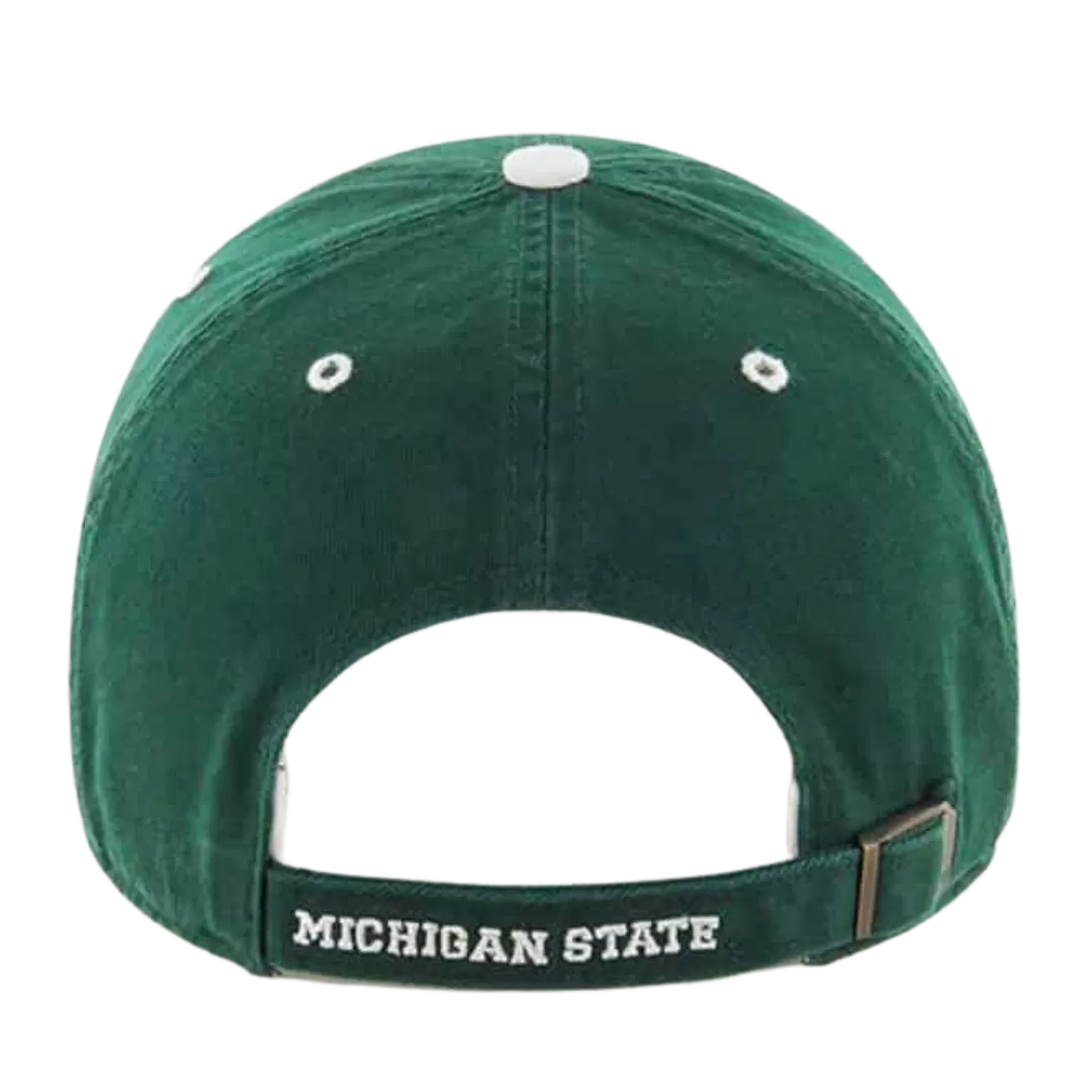 '47 BRAND Michigan State Spartans Dark Green Clean Up Adjustable Hat 4 '47 BRAND Michigan State Spartans Dark Green Clean Up Adjustable Hat - Image 2