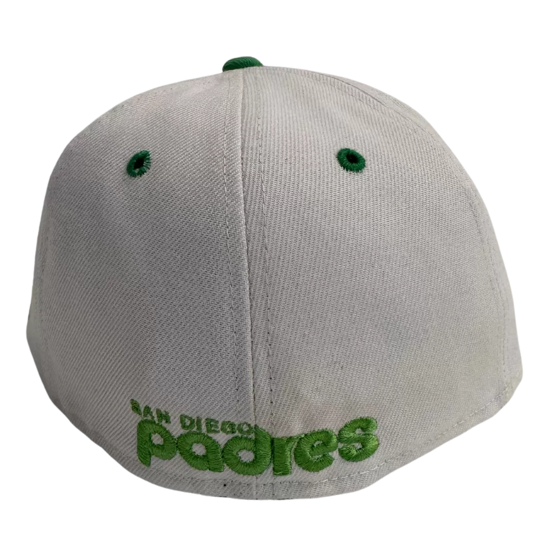 NEW ERA San Diego Padres Green And White Custom 59FIFTY Fitted Hat 4 NEW ERA San Diego Padres Green And White Custom 59FIFTY Fitted Hat - Image 2
