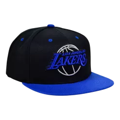 Mitchell & Ness Los Angeles Lakers Mitchell And Ness Black Royalty Snapback Hat