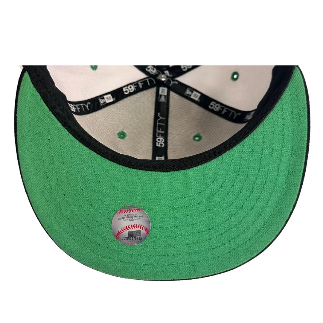 NEW ERA San Diego Padres Green And White Custom 59FIFTY Fitted Hat 5 NEW ERA San Diego Padres Green And White Custom 59FIFTY Fitted Hat - Image 3