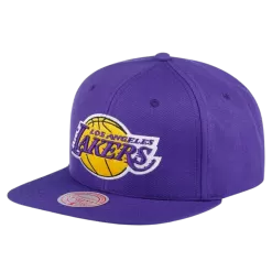 Mitchell & Ness Los Angeles Lakers Mitchell And Ness Core Basic Snapback Hat