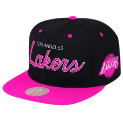 Mitchell & Ness Los Angeles Lakers Mitchell And Ness Sweetheart Script Snapback Hat
