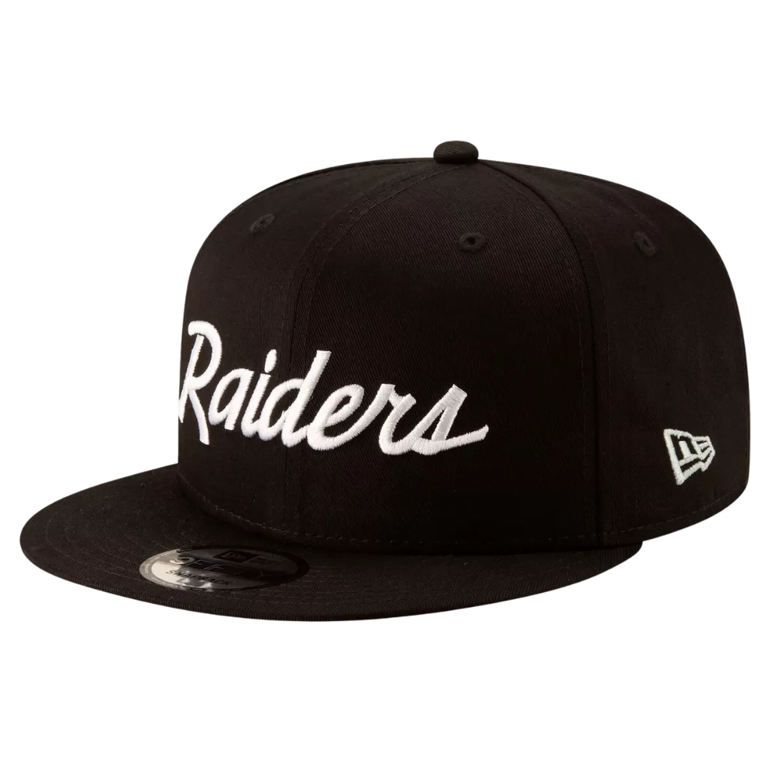 NEW ERA Las Vegas Raiders Script 9FIFTY Snapback Hat 4 NEW ERA Las Vegas Raiders Script 9FIFTY Snapback Hat - Image 2