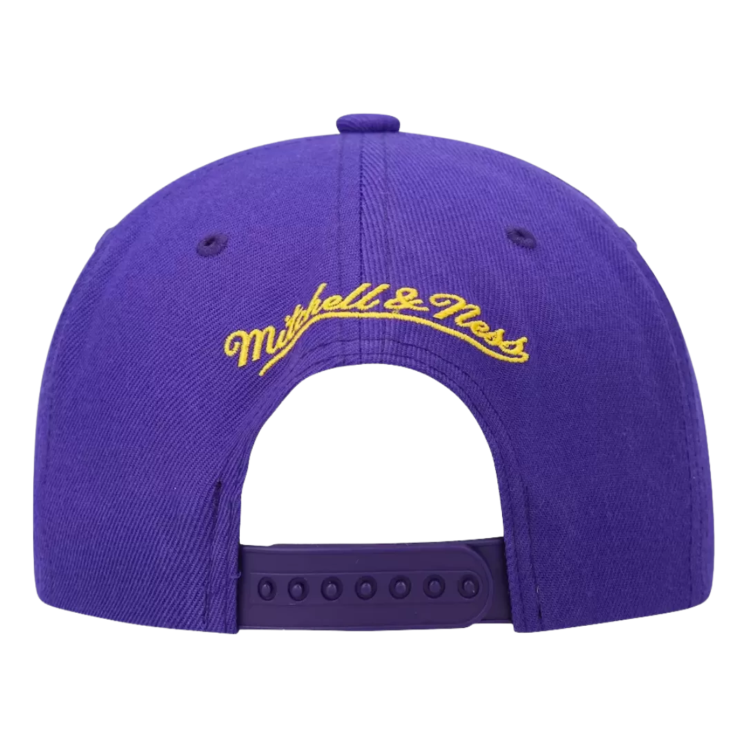 Mitchell & Ness Los Angeles Lakers Mitchell And Ness Two Tone Core Basic Snapback Hat 5 Mitchell & Ness Los Angeles Lakers Mitchell And Ness Two Tone Core Basic Snapback Hat - Image 3