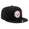 NEW ERA Pittsburgh Steelers Black 59FIFTY Fitted Hat